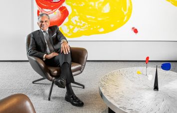 Joseph Moinian at the Moinian Group's office in New York.
