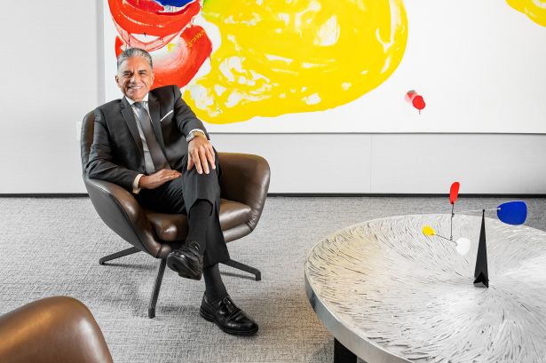 Joseph Moinian at the Moinian Group's office in New York.