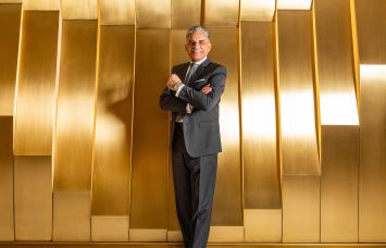 Joseph Moinian at the Moinian Group's office in New York.