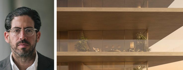 Terra's David Martin (top), Tyko Capital's Adi Chugh and a rendering of Terra's planned condo project at 1250 West Avenue, Miami Beach, Fla.