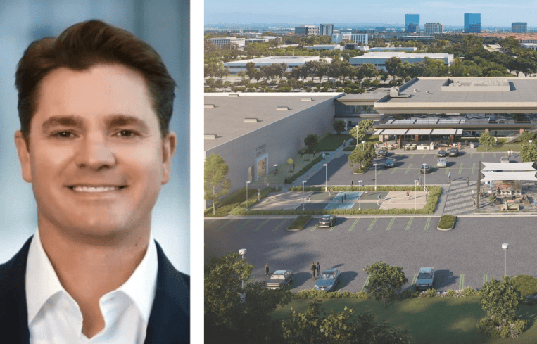 Roger DeWames, President of Irvine Company Office Properties, and Taco Bell's future headquarters at Alton HQ in Irvine, Calif.