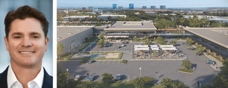 Roger DeWames, President of Irvine Company Office Properties, and Taco Bell's future headquarters at Alton HQ in Irvine, Calif.