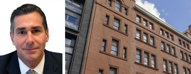Howard Kesseler (top) and Neil Goldmacher (bottom) and 135 West 18th Street.