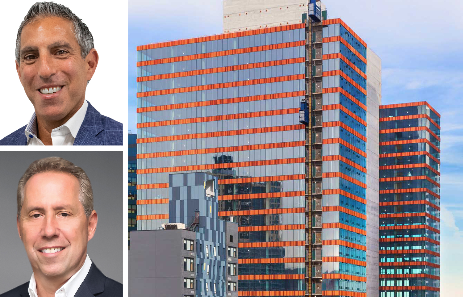 Daniel Levine (top) and David Falk (bottom) pictured with The JACX in Long Island City.
