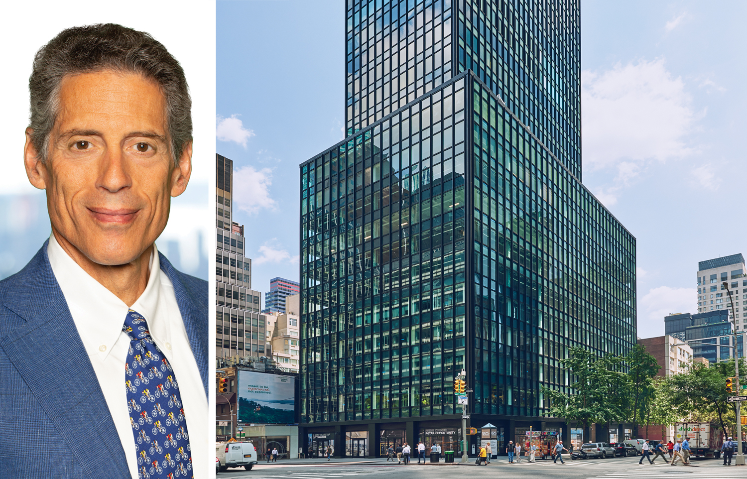 The Durst Organization's Jody Durst and 825 Third Avenue.