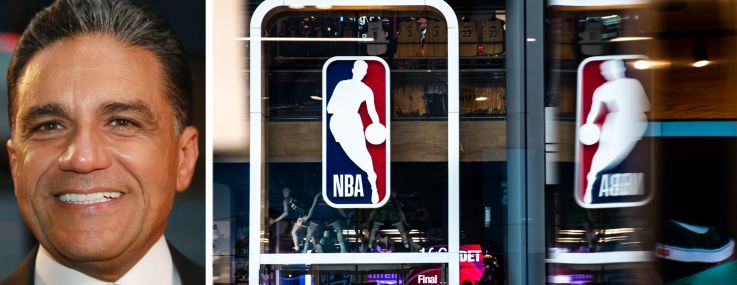 The Moinian Group's Joseph Moinian and the NBA Store.