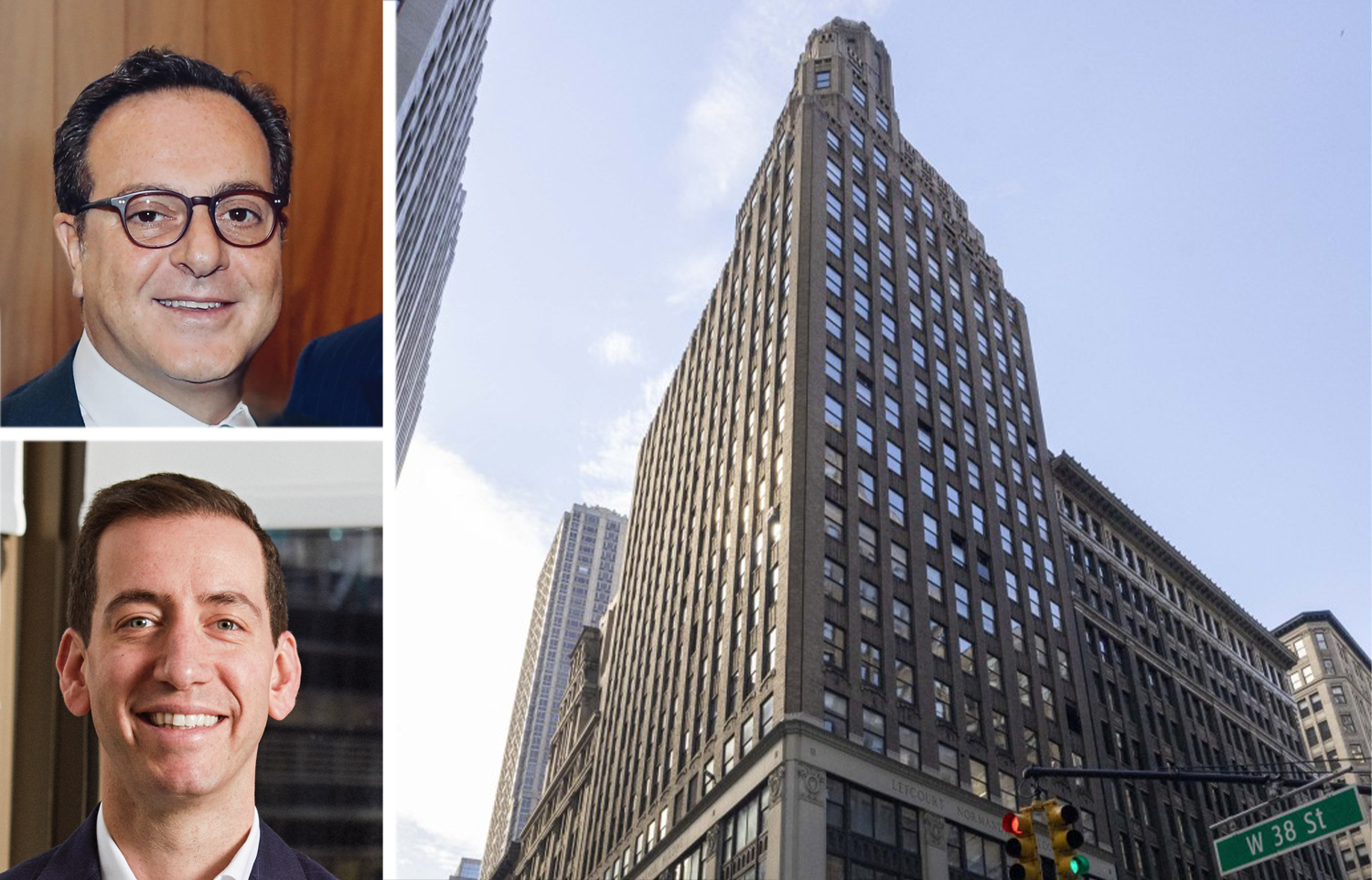 Chetrit Organization's Juda Chetrit (top), Maxim Capital's Jason Bordenick and 1384 Broadway.