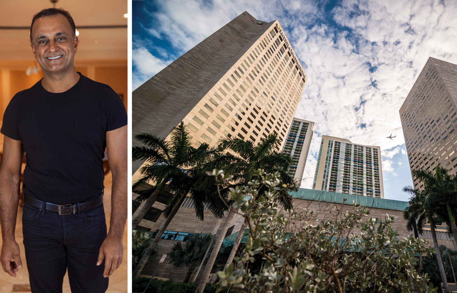 Karim Alibhai, founder and principal of Gencom, and the Intercontinental Hotel in Miami.