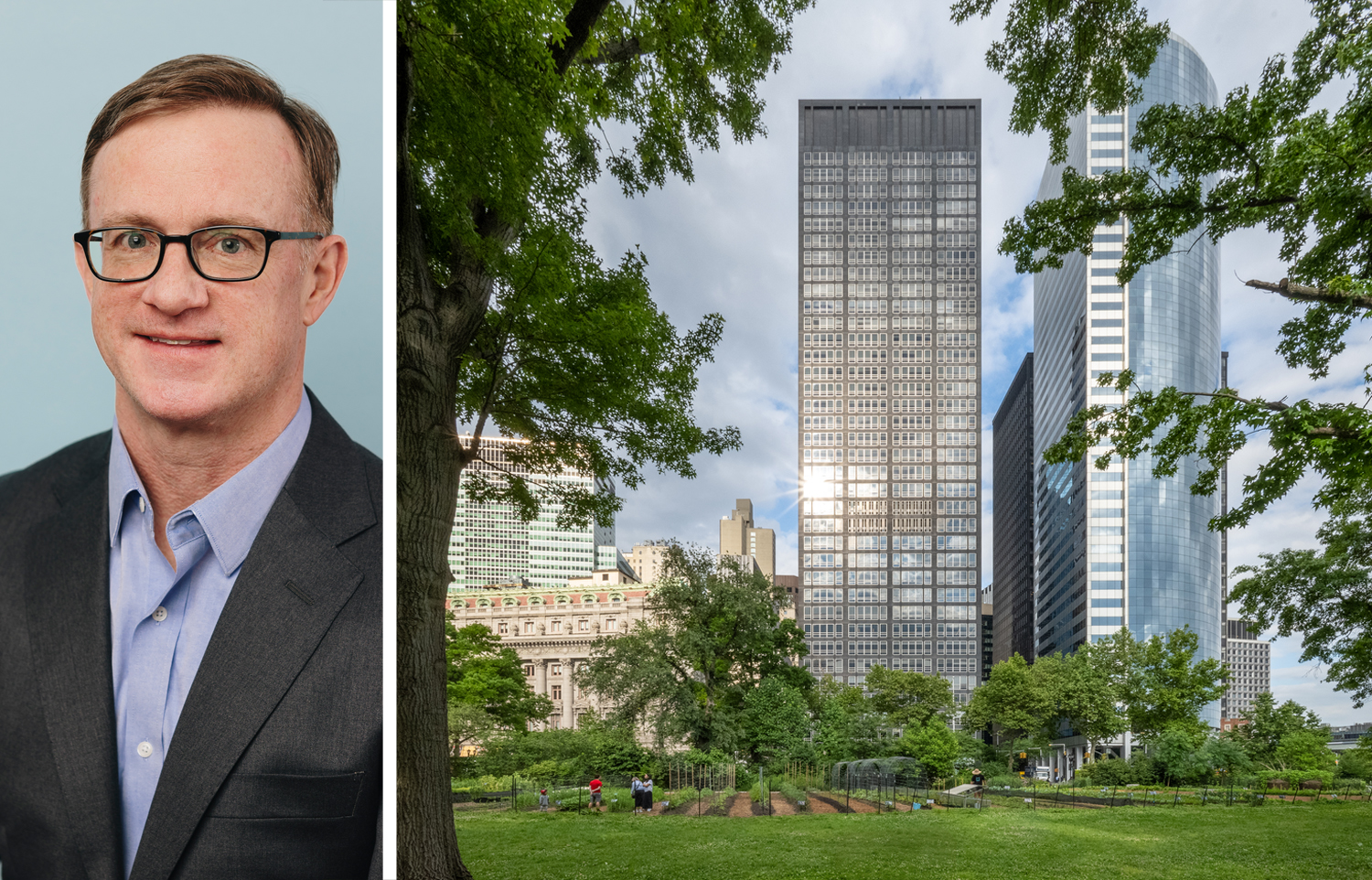 Rudin's Kevin Daly and One Battery Park Plaza.