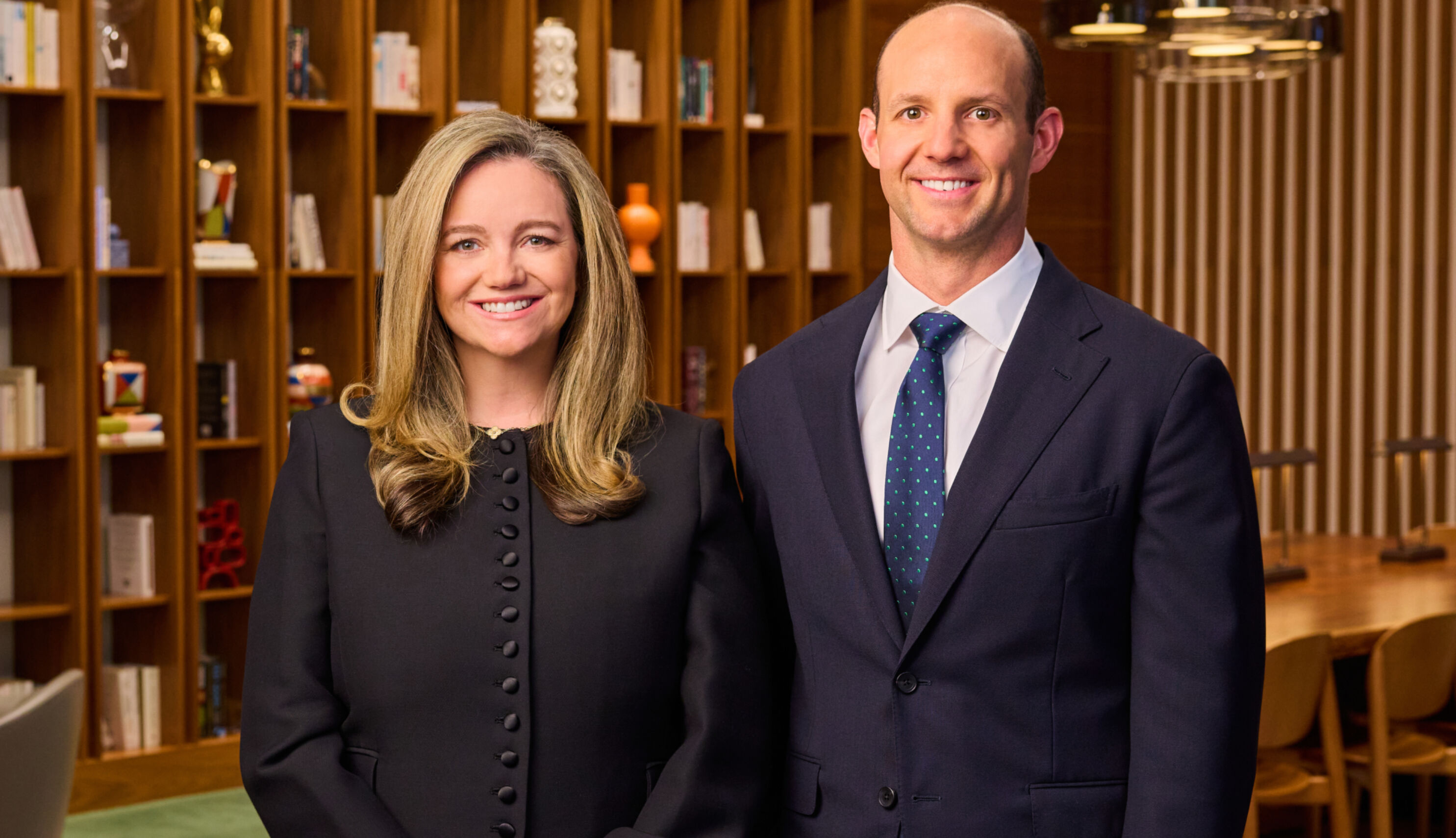 Laura Hines-Pierce (left) and Adam Hines (right), Co-CEO's of Hines.