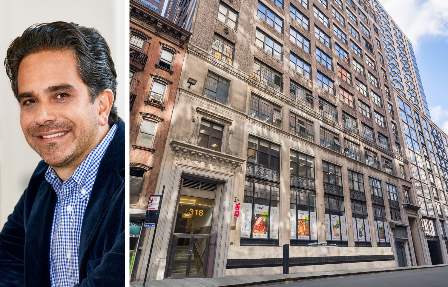 GFP Real Estate's Matthew Mandell and 318 West 39th Street.
