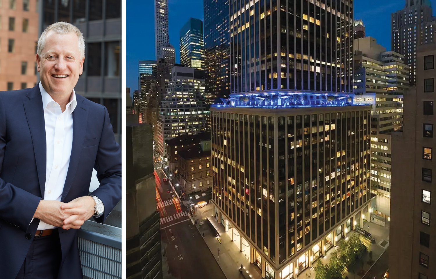 Sage's Michael Lenchner and 437 Madison Avenue.
