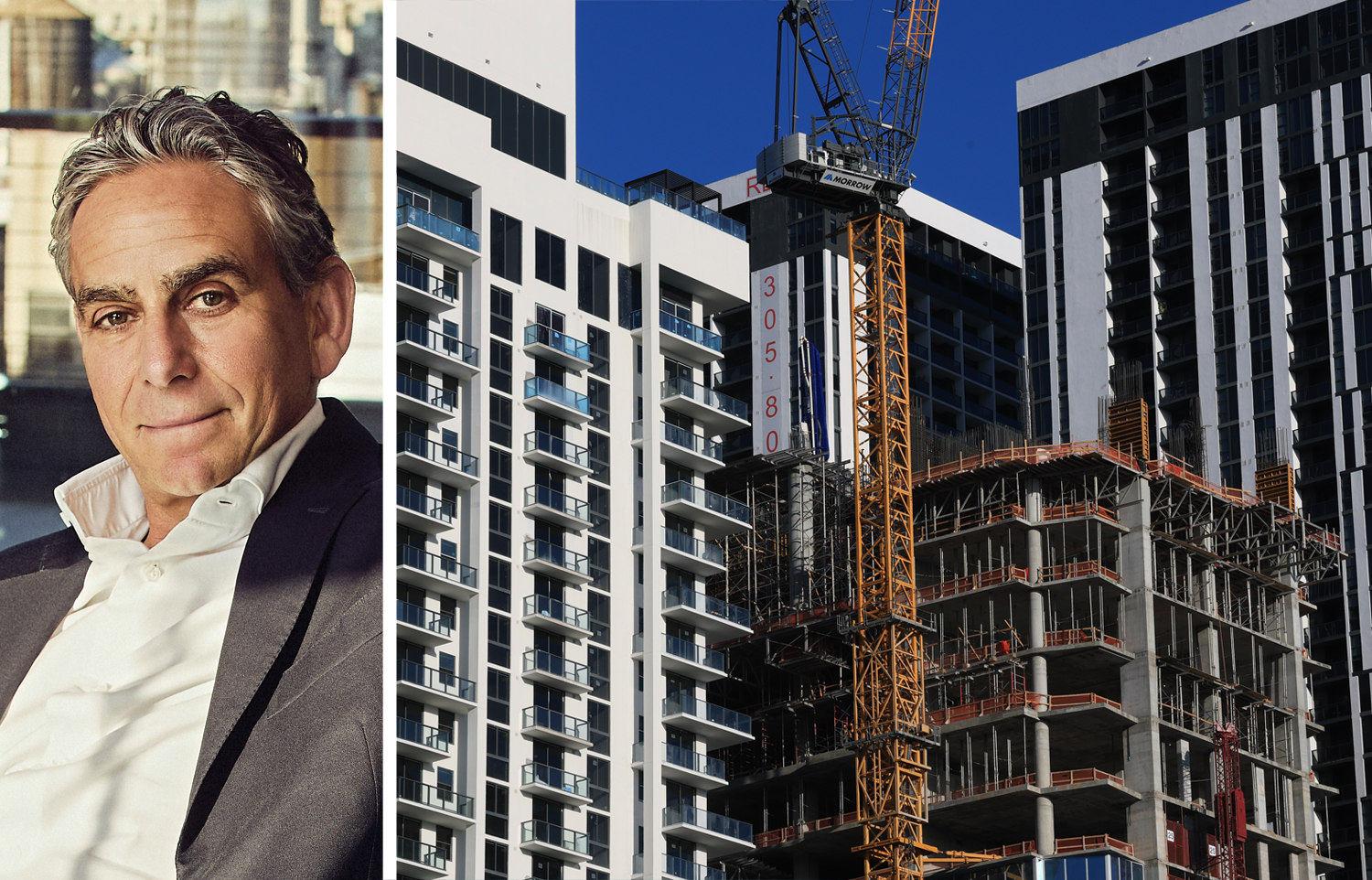Rithm Capital's Michael Nierenberg and a group of condo buildings.