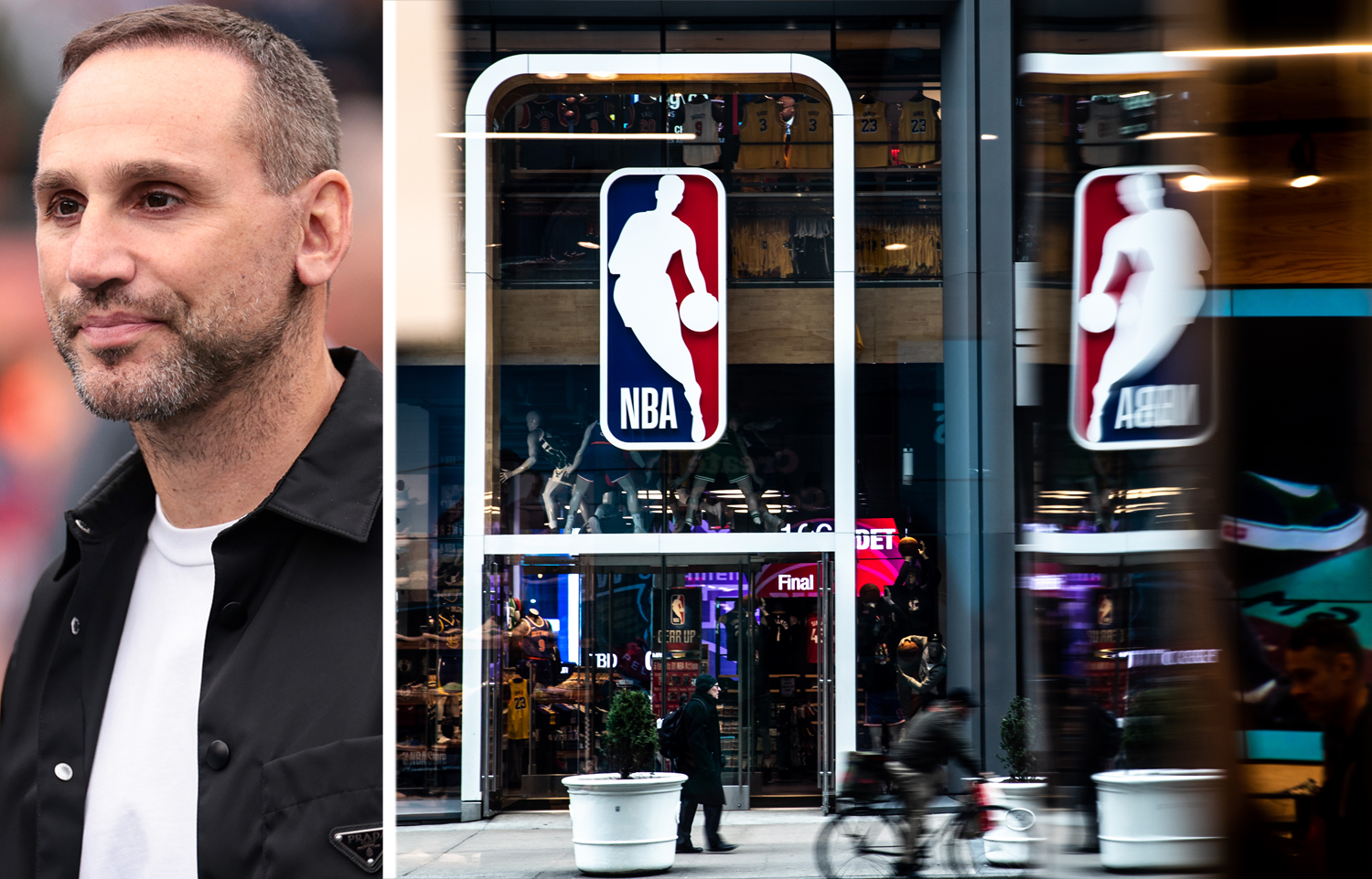 Fanatics CEO Michael Rubin and the NBA Store.