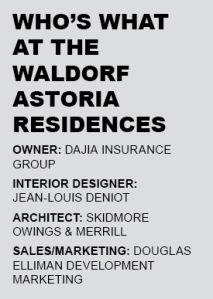 Who's What at the Waldorf Astoria Residences.
