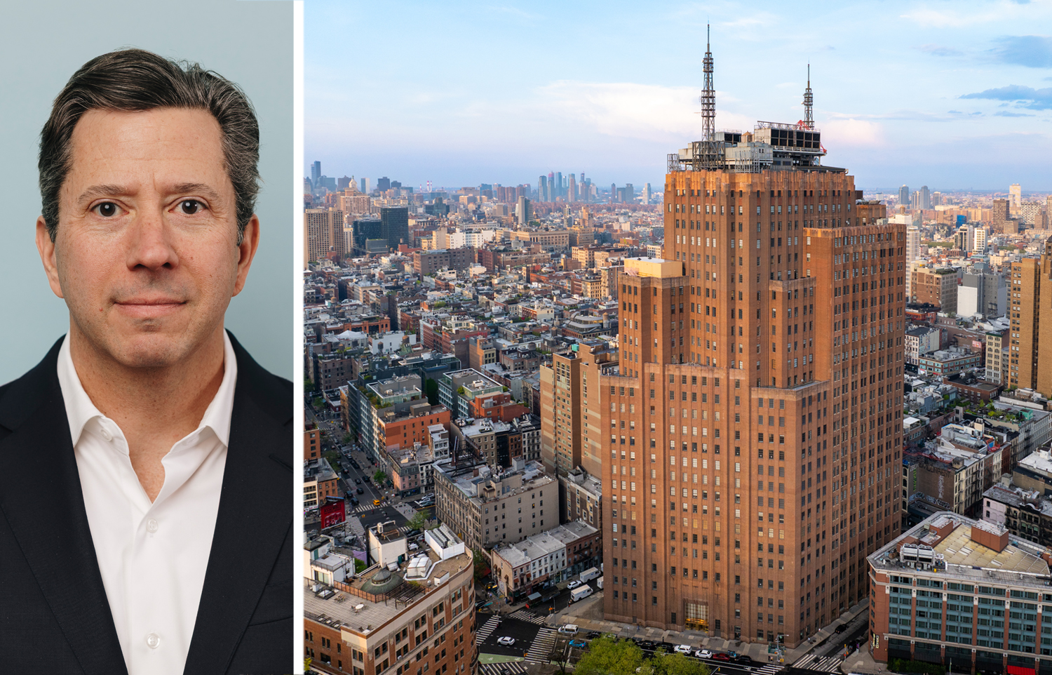 Rudin's Robert Steinman and 32 Avenue of the Americas.