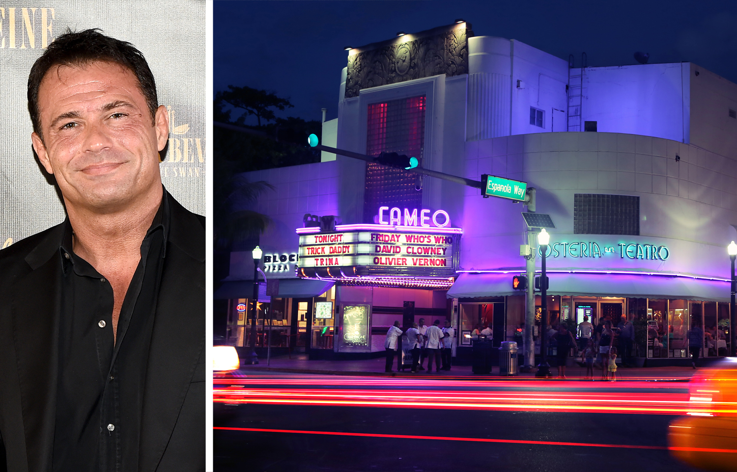 Romain Zago and the Cameo Theater in Miami.