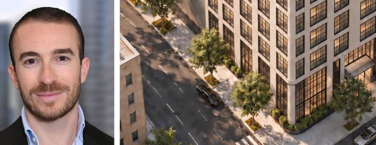 S3 Capital's Shawn Safdie (top) and Steven Jemal, and a rendering of 1527 York Avenue.