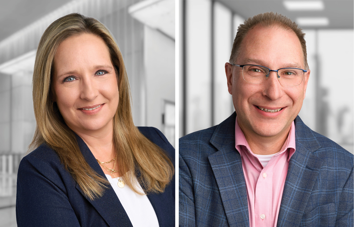 Susan Ahlheit (left) and David Huntley.