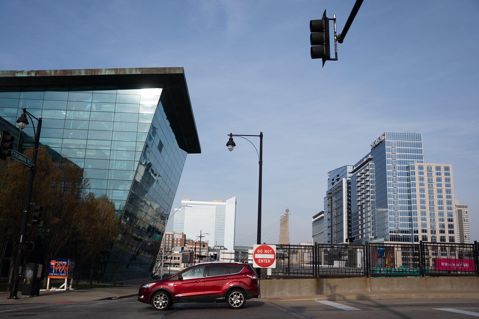 The former Kansas City Star (left) printing press building will be converted to a data center.